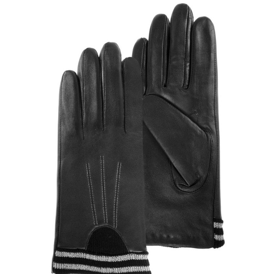 Femme Isotoner | Gants Femme Tactiles Lurex Argente