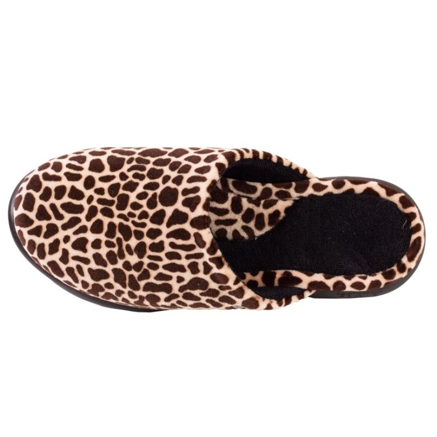 Femme Isotoner | Chaussons Mules Femme Girafe