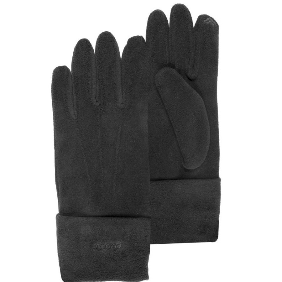 Homme Isotoner | Gants Homme Tactiles Polaire Noir