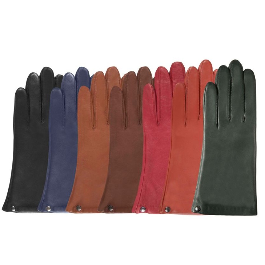 Femme Isotoner | Gants Femme Cuir Mandarine