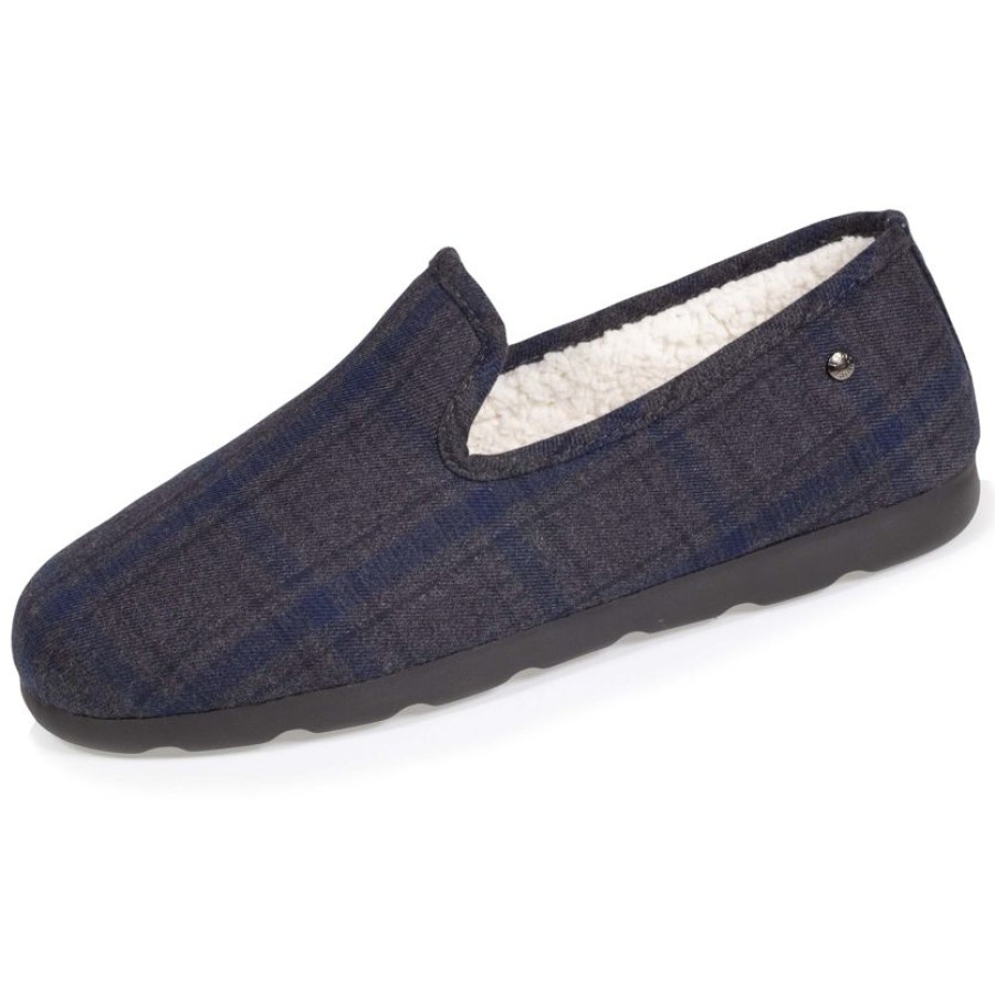 Homme Isotoner | Chaussons Charentaises Homme Tartan Chaud