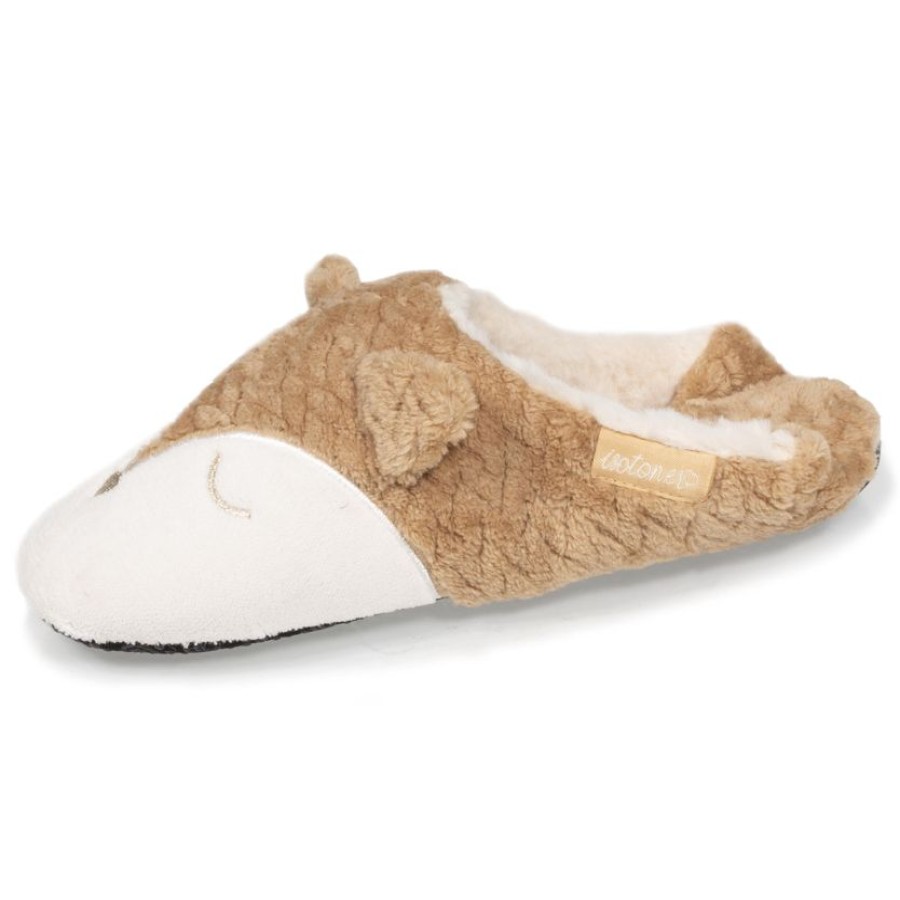 Femme Isotoner | Chaussons Babouches Femme Renard