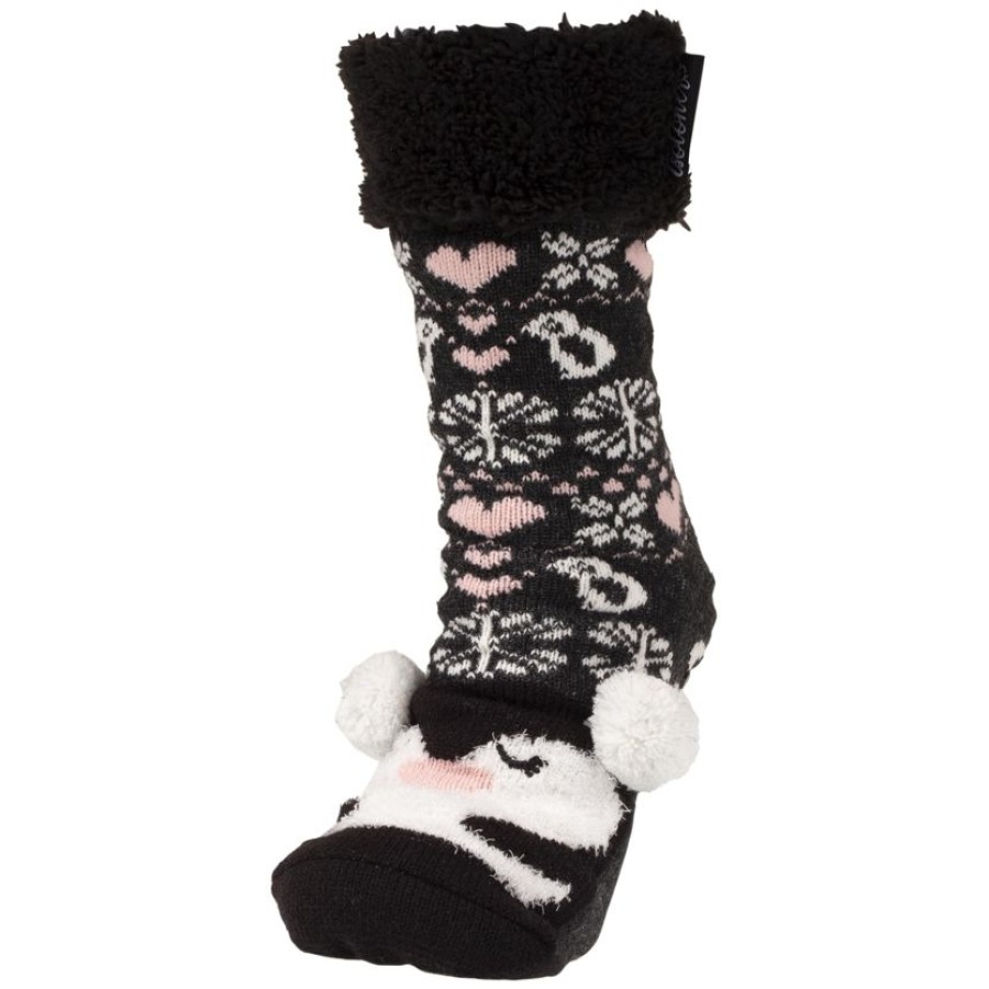 Femme Isotoner | Chaussettes Fourrees Femme Pingouin