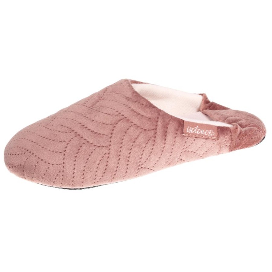 Femme Isotoner | Chaussons Babouches Femme Blush