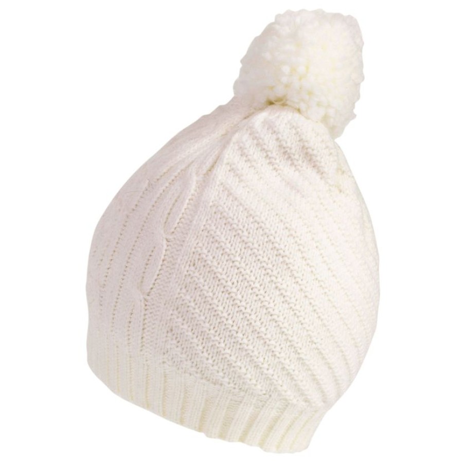 Femme Isotoner | Bonnet Femme Maille D'Aran Blanc