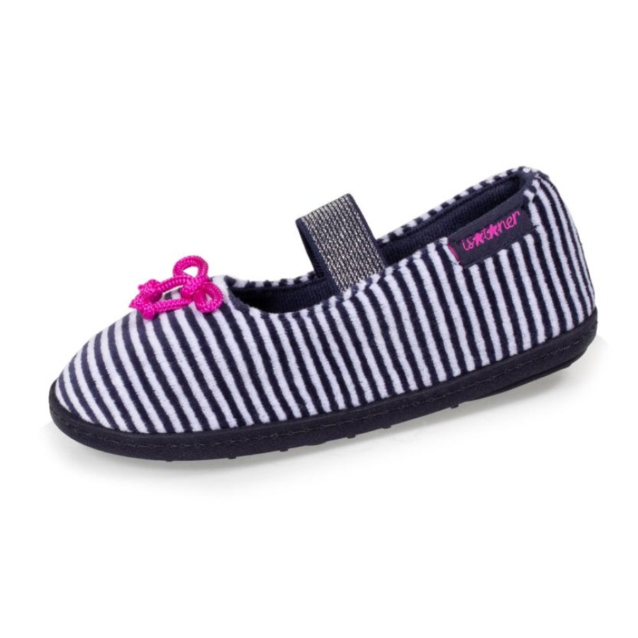 Enfant Isotoner | Chaussons Ballerines Enfant Rayures