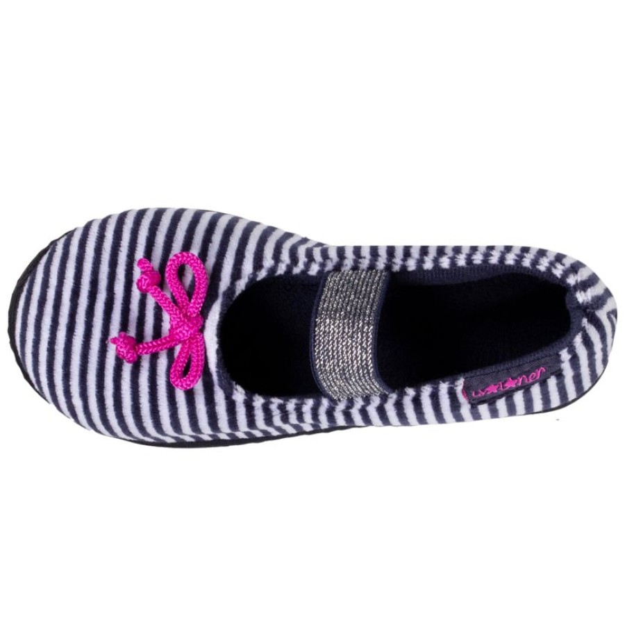 Enfant Isotoner | Chaussons Ballerines Enfant Rayures