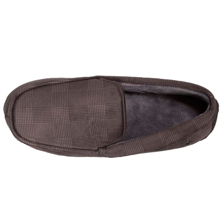 Homme Isotoner | Chaussons Mocassins Homme Gris