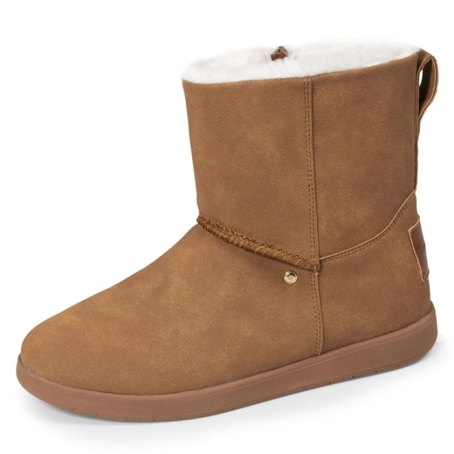 Femme Isotoner | Bottines Femme Fourrees Camel