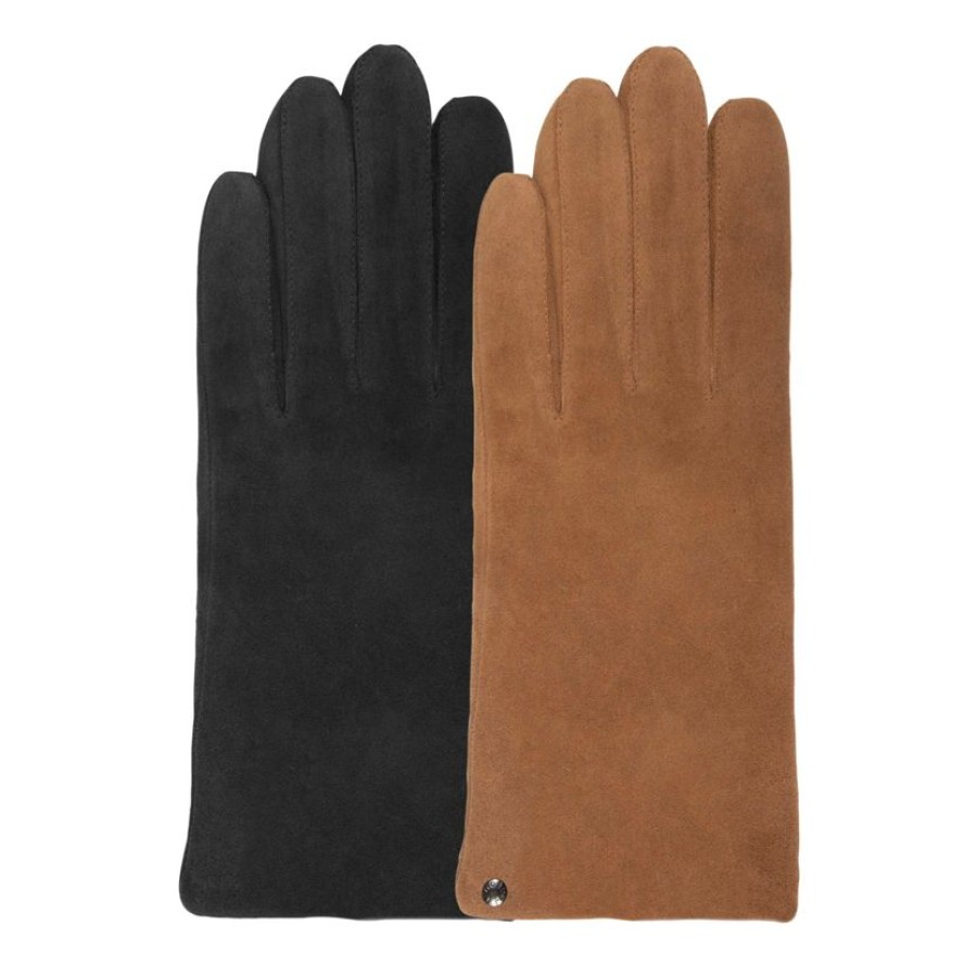 Femme Isotoner | Gants Femme Cuir Classique Cognac