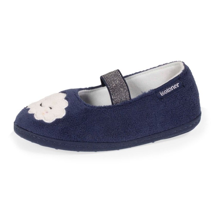 Enfant Isotoner | Chaussons Ballerines Enfant Marine