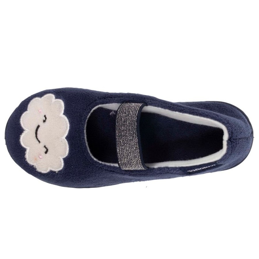 Enfant Isotoner | Chaussons Ballerines Enfant Marine