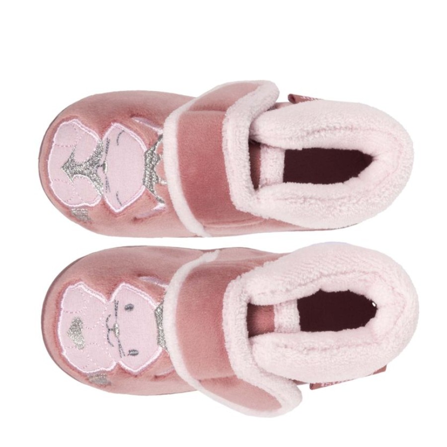 Enfant Isotoner | Chaussons Bottillons Bebe / Enfant Rose