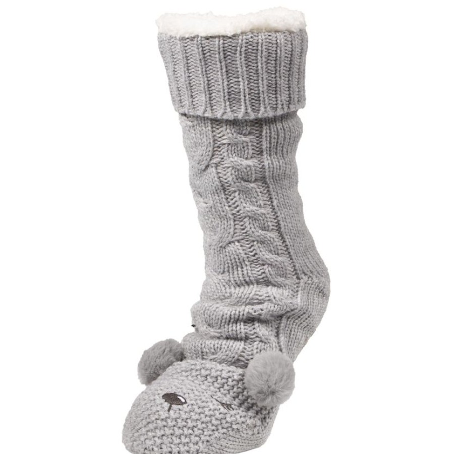 Femme Isotoner | Chaussettes Fourrees Femme Ours