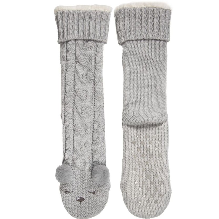 Femme Isotoner | Chaussettes Fourrees Femme Ours