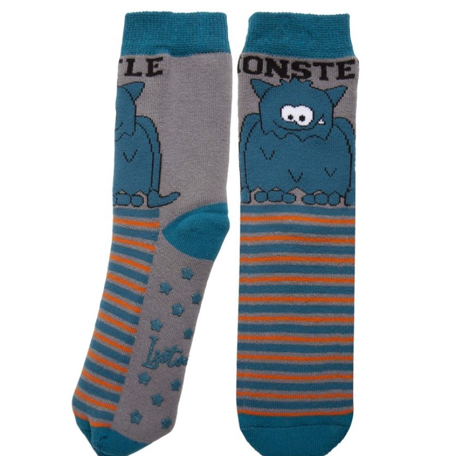 Enfant Isotoner | Chaussettes Antiderapantes Monstre Bleu 27/34