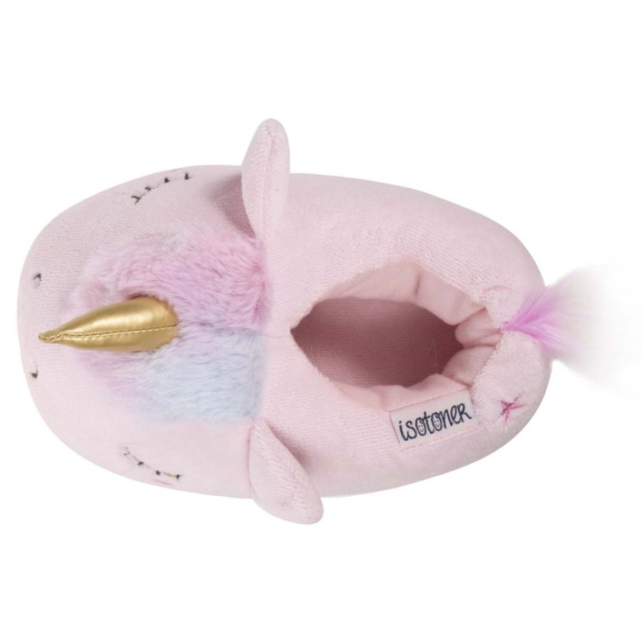 Enfant Isotoner | Chaussons Slippers 3D Licorne Fille Rose