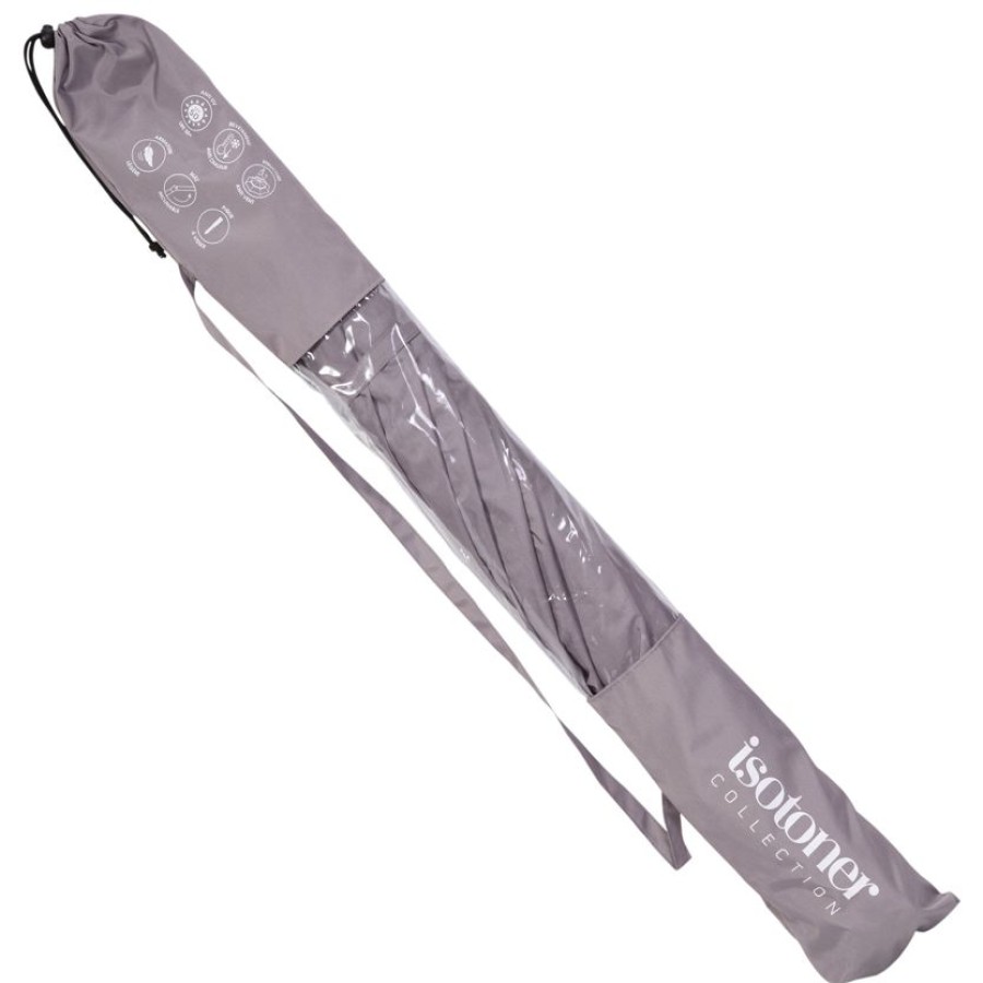 Homme Isotoner | Parasol De Plage Gris/Blanc