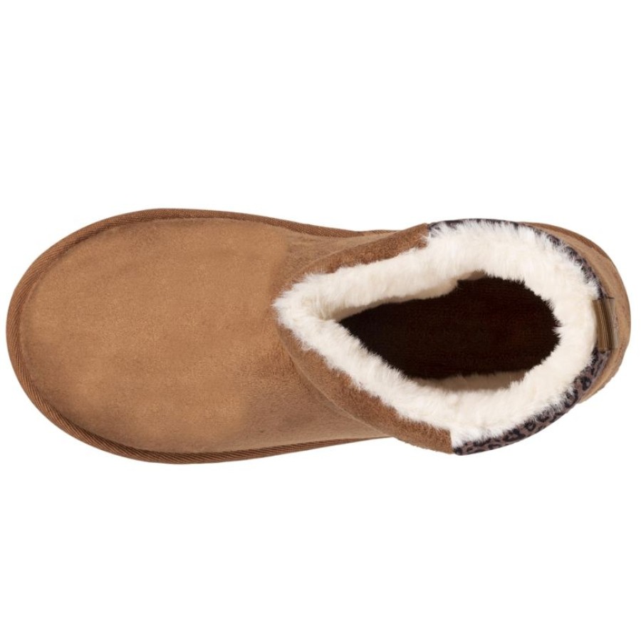 Femme Isotoner | Chaussons Bottillons Femme Camel