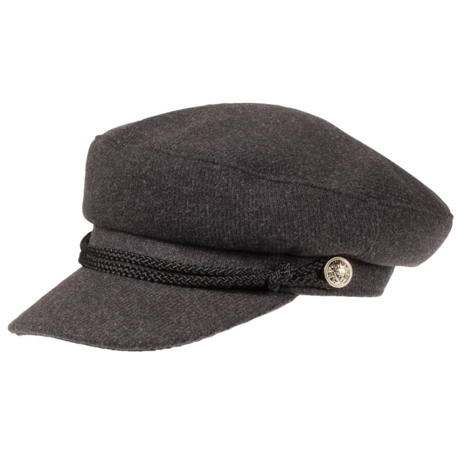 Femme Isotoner | Casquette Gavroche Femme Velours Gris