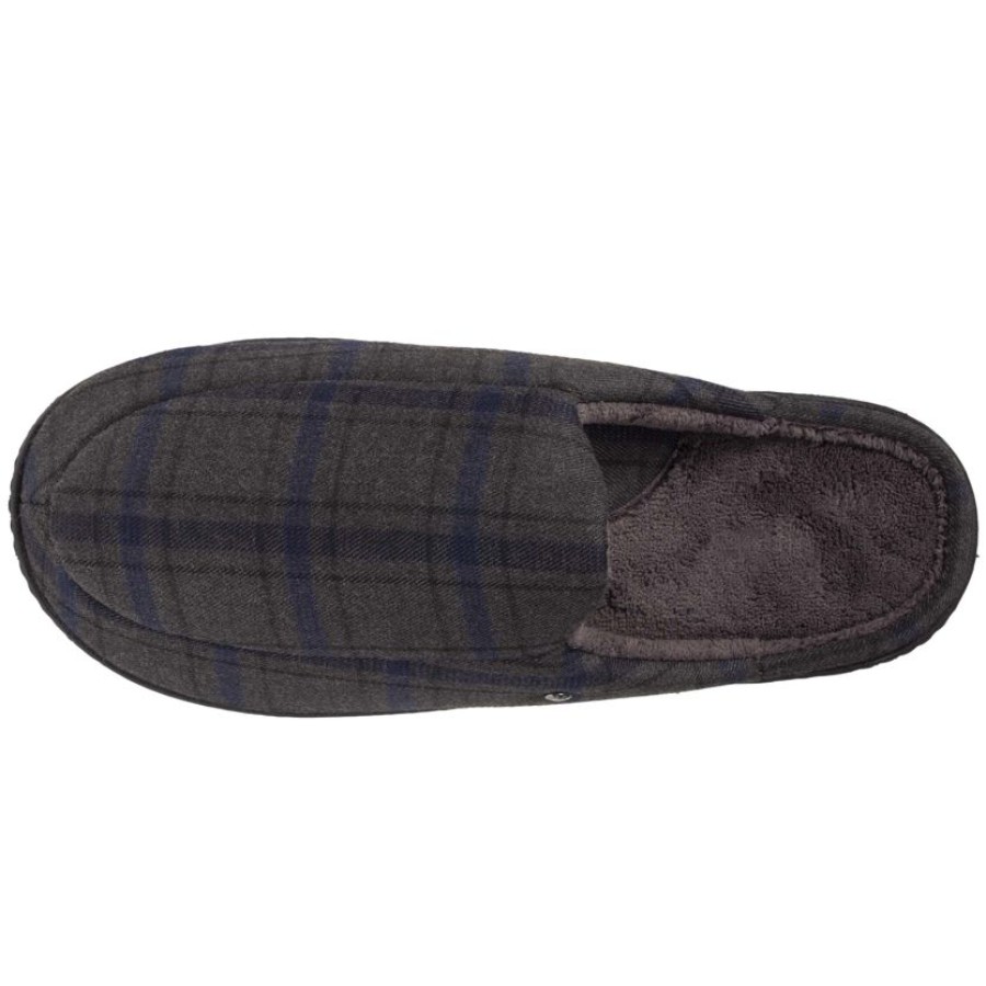 Homme Isotoner | Chaussons Mules Homme Tartan