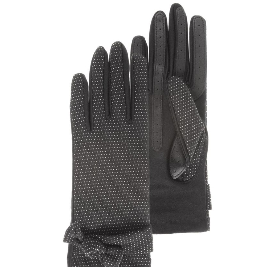 Femme Isotoner | Gants Femme Tissu Imprime Pois