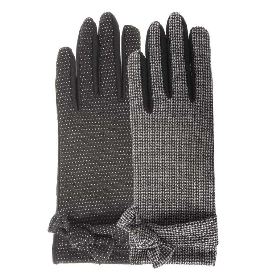 Femme Isotoner | Gants Femme Tissu Imprime Pois