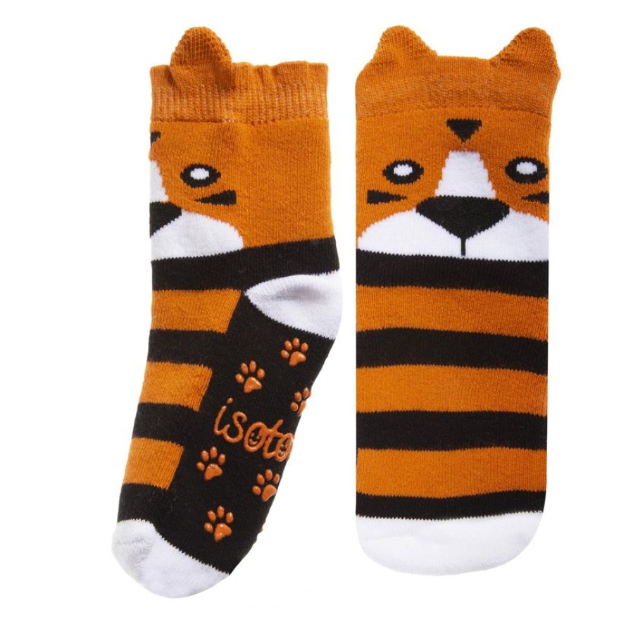 Enfant Isotoner | Chaussettes Antiderapantes Tigre 19/26