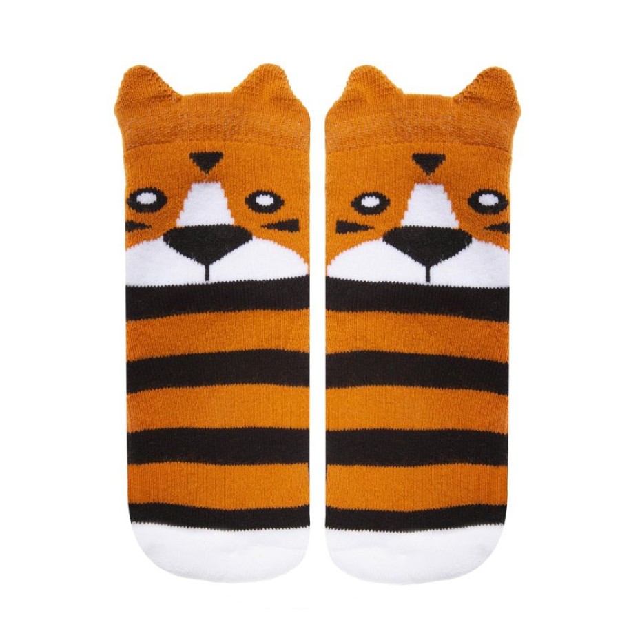 Enfant Isotoner | Chaussettes Antiderapantes Tigre 19/26