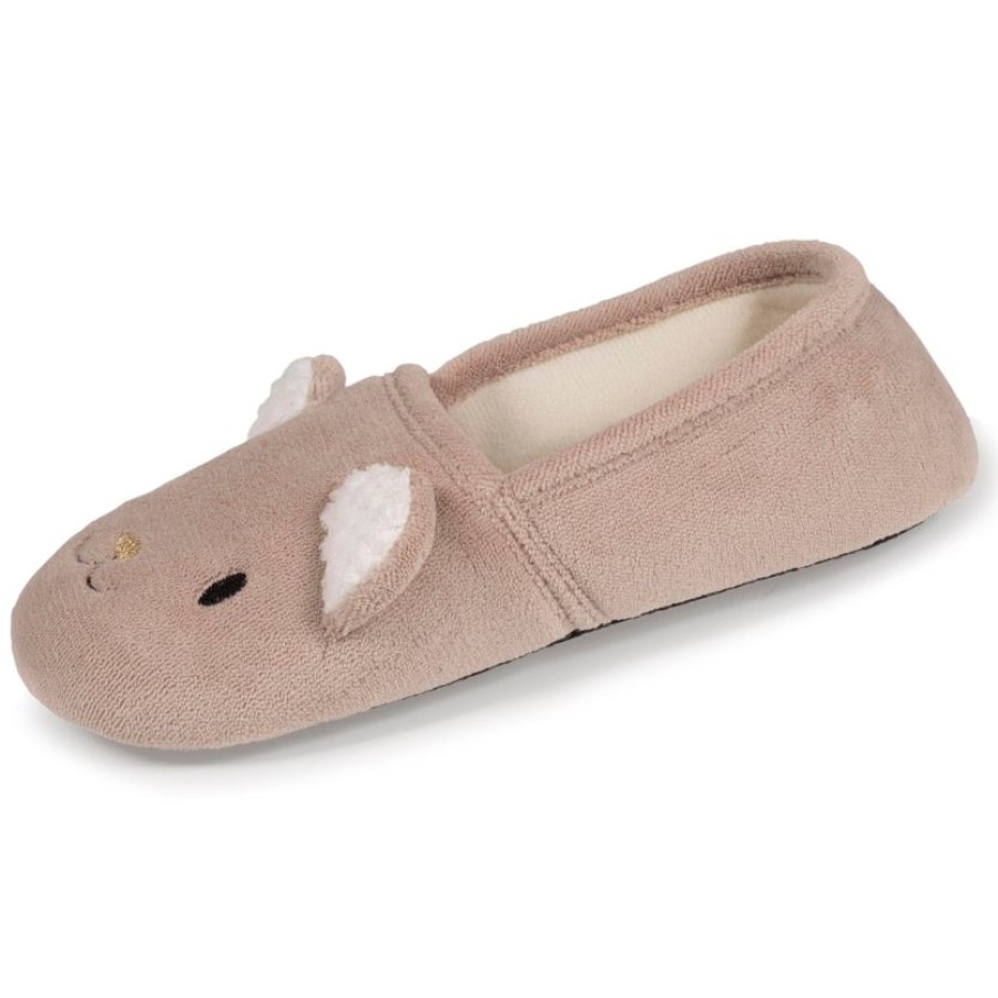 Femme Isotoner | Chaussons Slippers Femme 3D Ours