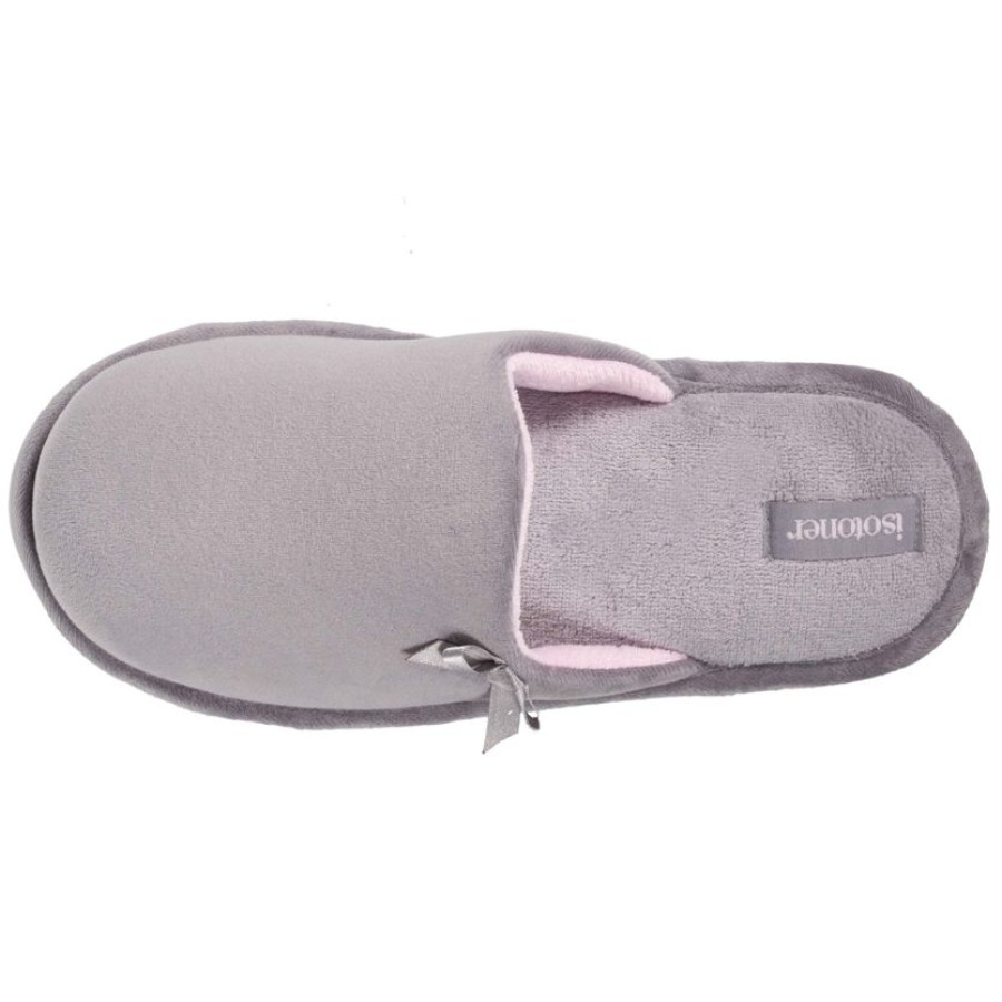 Femme Isotoner | Chaussons Mules X-Soft Femme Gris