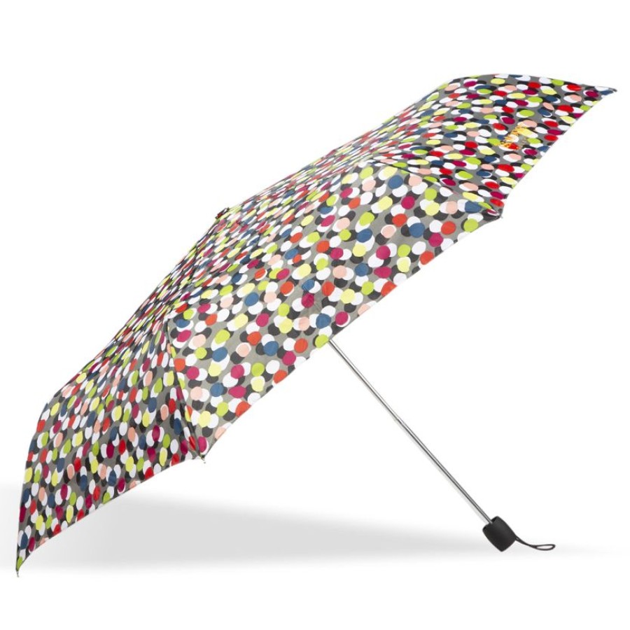 Femme Isotoner | Parapluie Slim Pois Arc-En-Ciel