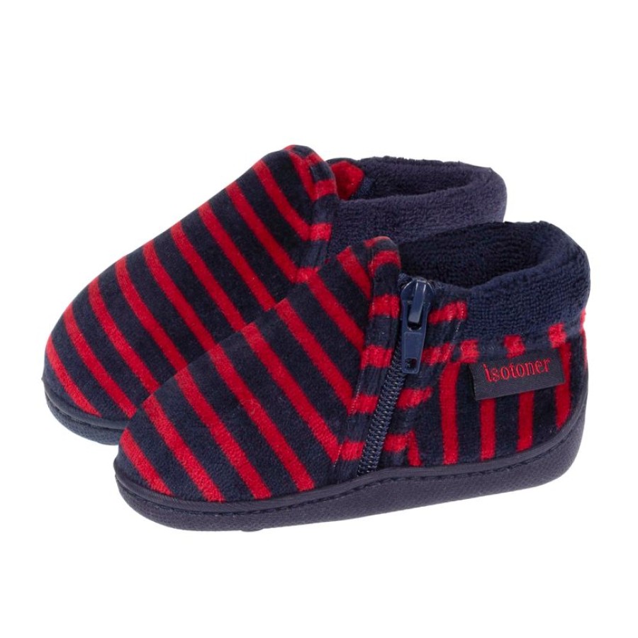 Enfant Isotoner | Chaussons Bottillons Bebe / Enfant Rayures