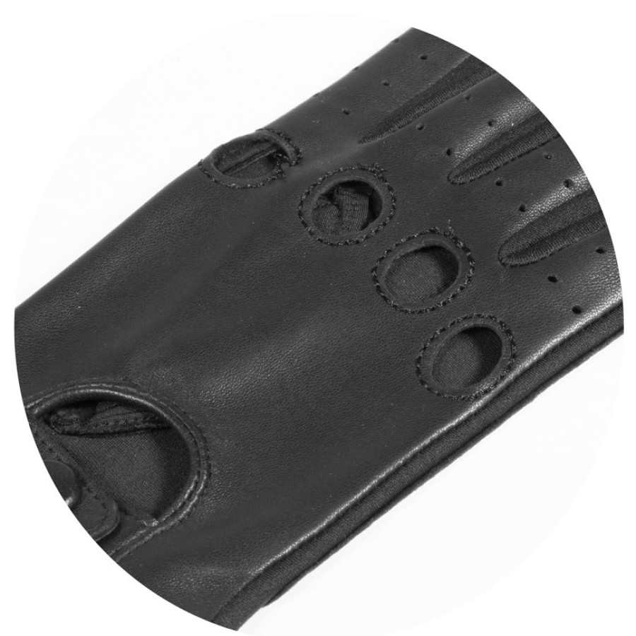 Femme Isotoner | Gants De Conduite Cuir Femme Noir