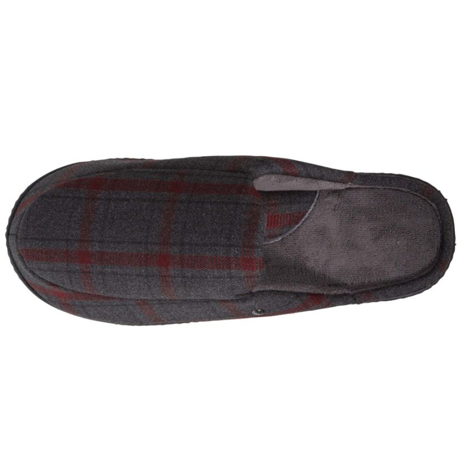 Homme Isotoner | Chaussons Mules Homme Tartan