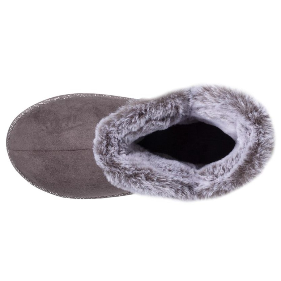 Femme Isotoner | Chaussons Bottillons Femme Gris