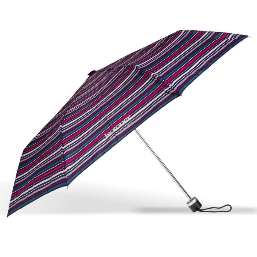 Femme Isotoner | Parapluie Petit Prix Rayure Canard