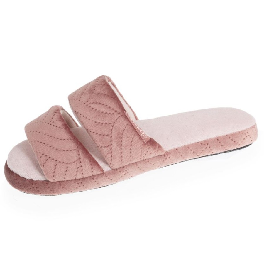 Femme Isotoner | Chaussons Sandales Femme Matelasse Blush