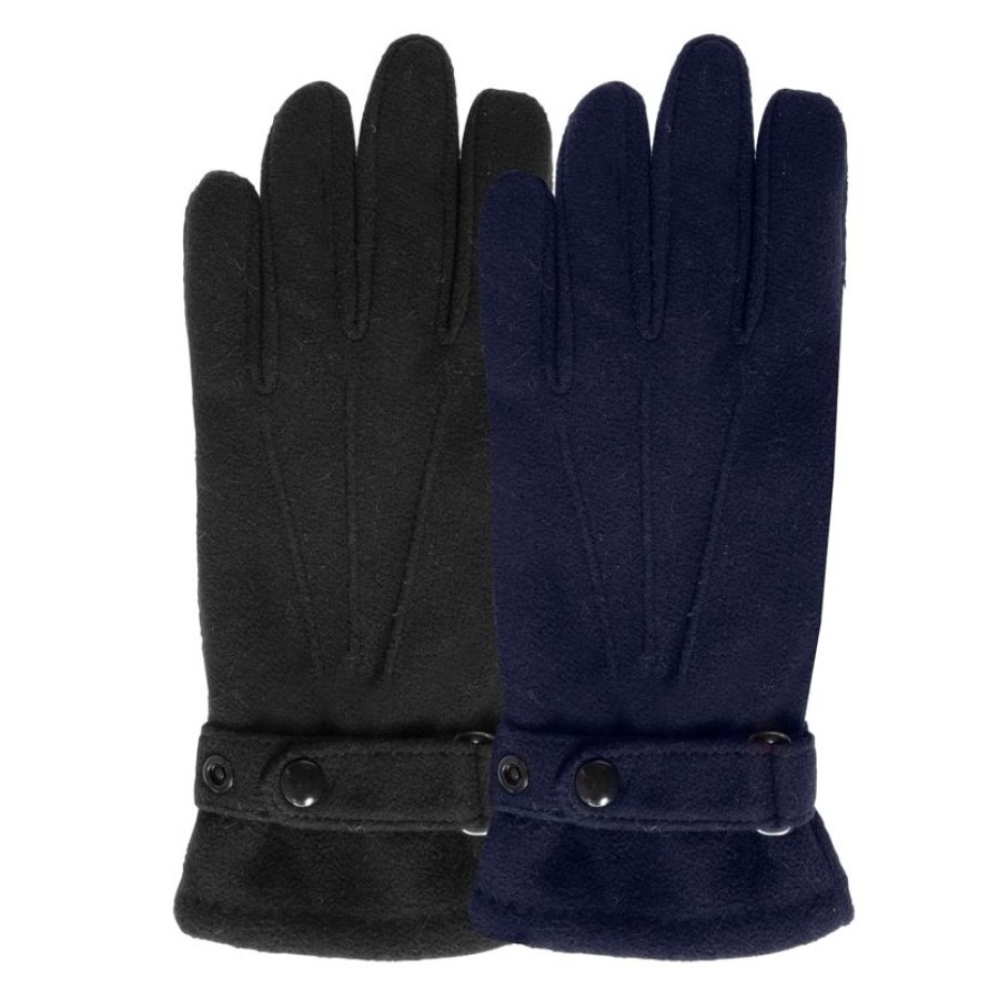 Homme Isotoner | Gants Homme Polaire Recyclee Marine