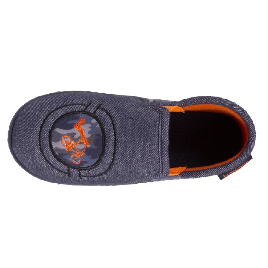 Enfant Isotoner | Chaussons Mocassins Enfant Denim Velo