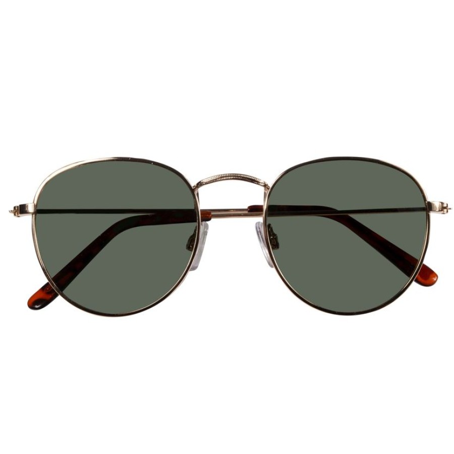 Homme Isotoner | Lunettes De Soleil Ovale Dore