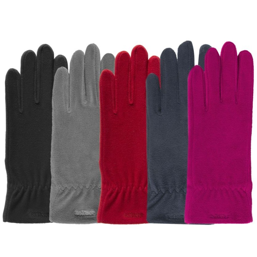 Femme Isotoner | Gants Femme Polaire Strech Fuchsia