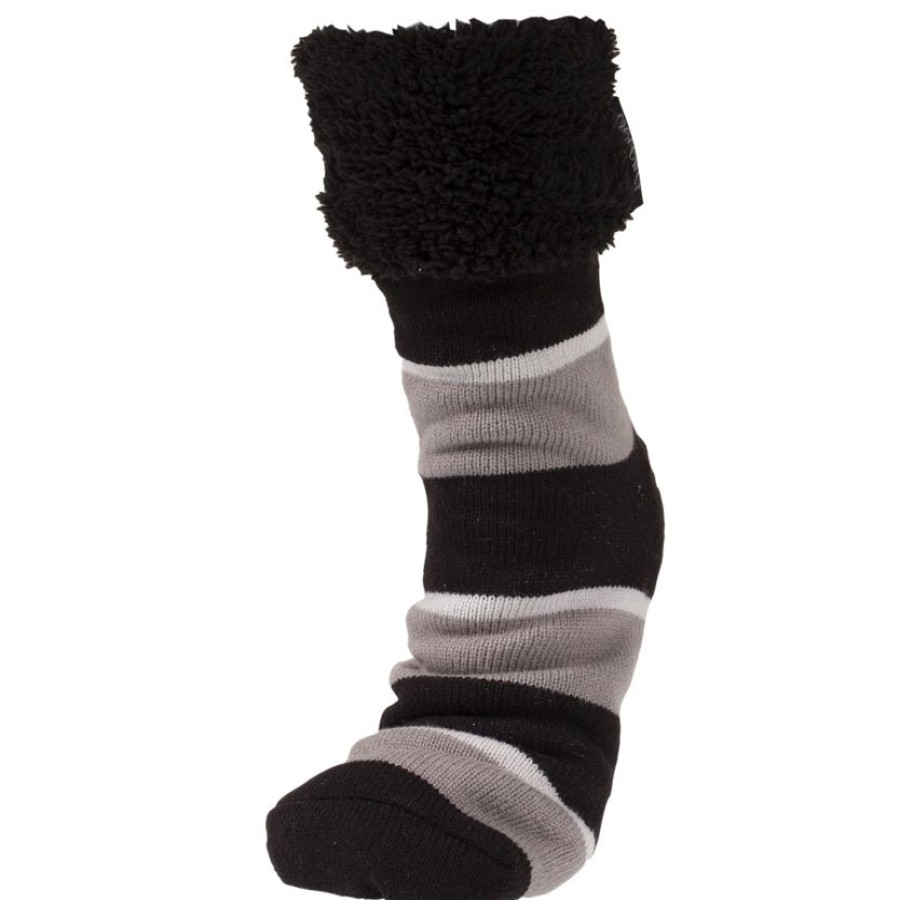 Homme Isotoner | Chaussettes Fourrees Homme Rayures