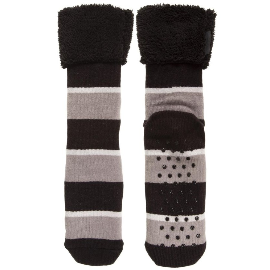 Homme Isotoner | Chaussettes Fourrees Homme Rayures