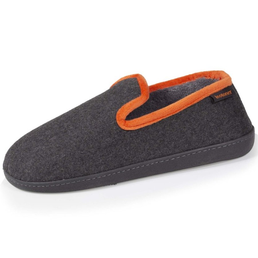 Homme Isotoner | Chaussons Charentaises Homme Gris Chine