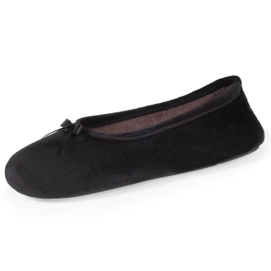 Femme Isotoner | Chaussons Ballerines Femme Pois