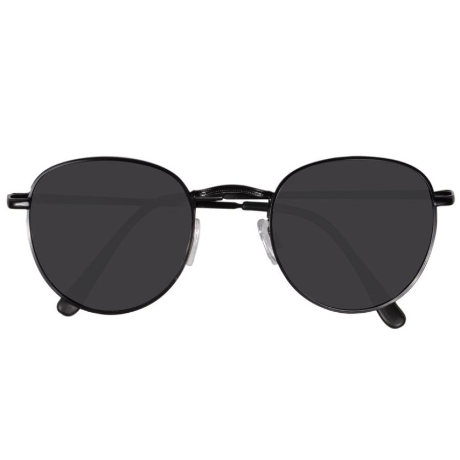 Homme Isotoner | Lunettes De Soleil Mixte Metallique Noir