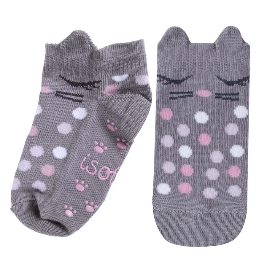 Enfant Isotoner | Chaussettes Antiderapantes Chat 19/26