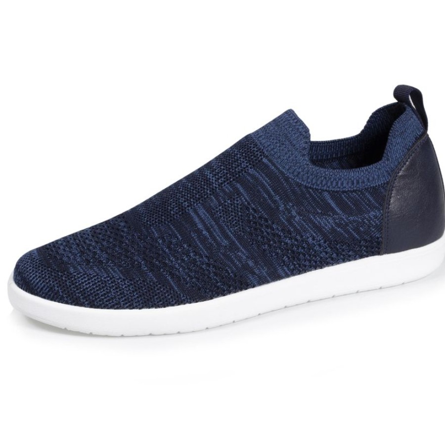 Femme Isotoner | Baskets Confort Femme Slip-On Marine