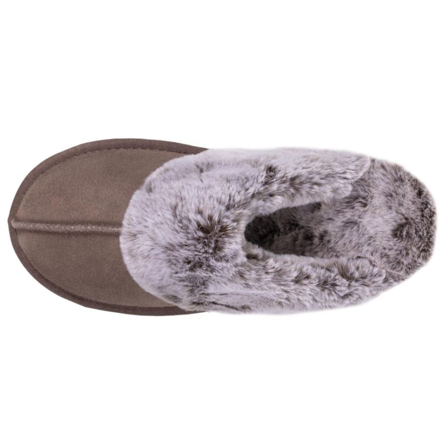 Femme Isotoner | Chaussons Mules Femme Taupe